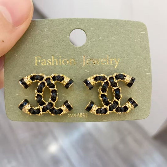 Earrings-CC-3(Black/White)