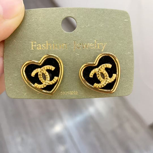 Earrings-CC-10(Black/White)