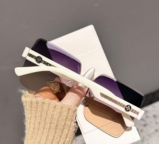 Luxury sunglass-white/grey